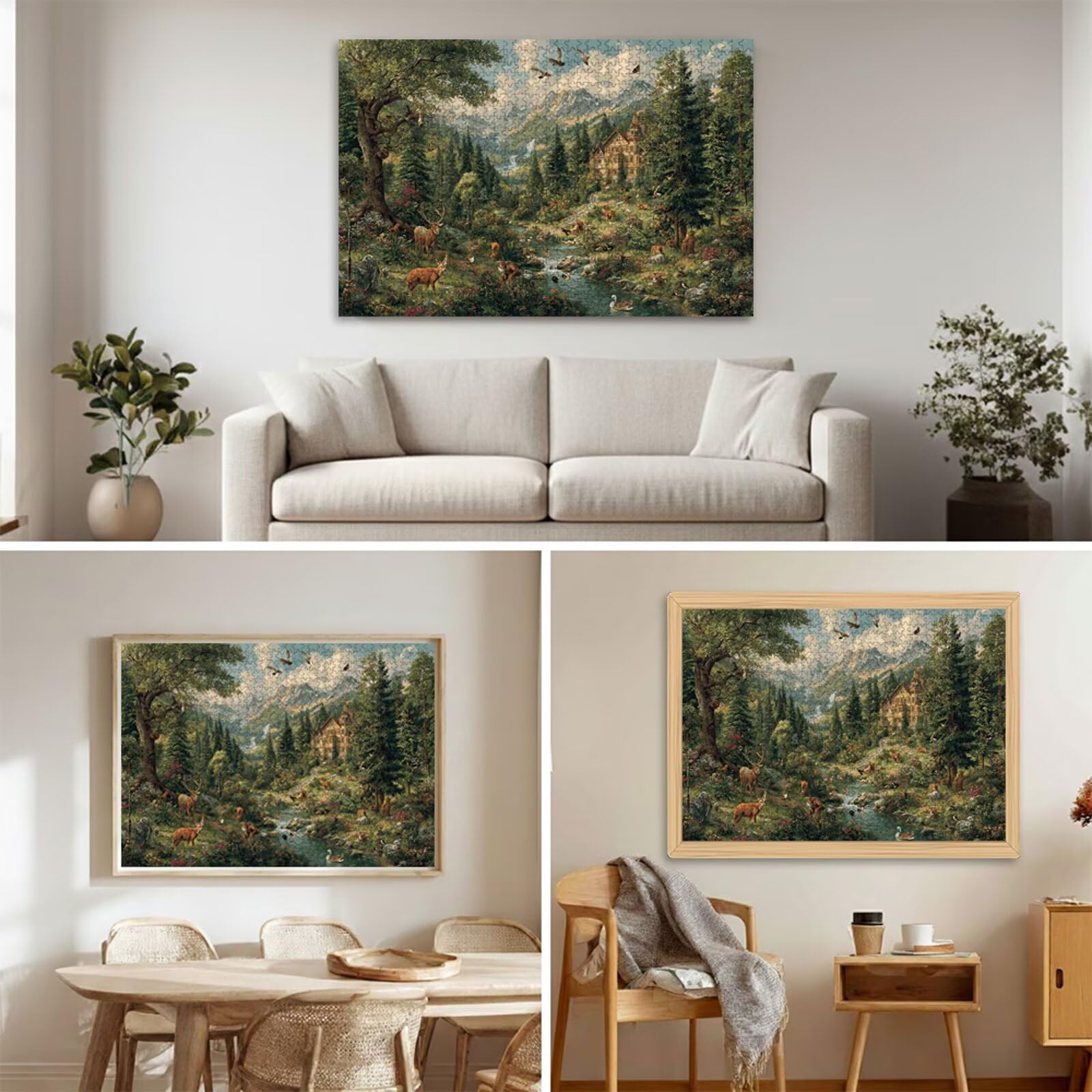 4000 Pezzi Puzzle Adulti - Foresta & Animale - Fabbricazione in Legno Robusto (Forma Classica) - Decorazione Murale con Poster - Prodotto Riservato ad Adulti e 14 Anni in Su (147x105cm) P3#101