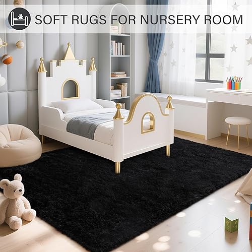 Vista 274 de BENRON Alfombras suaves para dormitorio, 2 x 6, lavables para pasillo, entrada, cocina, dormitorio, alfombra mullida para decoración de habitación