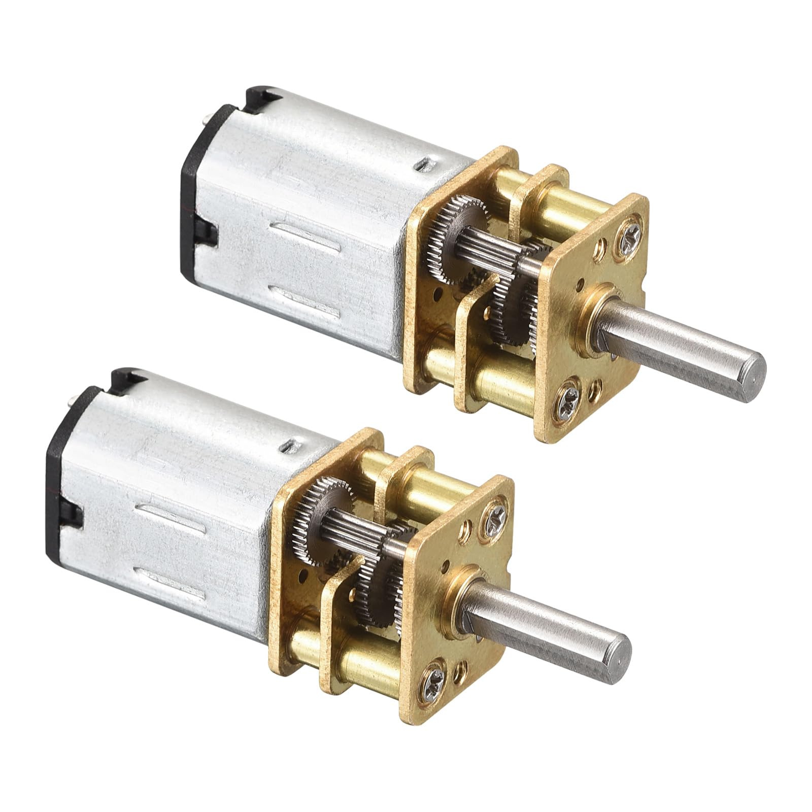 Rebower Micro Speed Reduction Gear Motor with Full Metal Gearbox [ for DIY RC Aircraft, Model Car ] - 400RPM / DC 6V / 2 Pcs