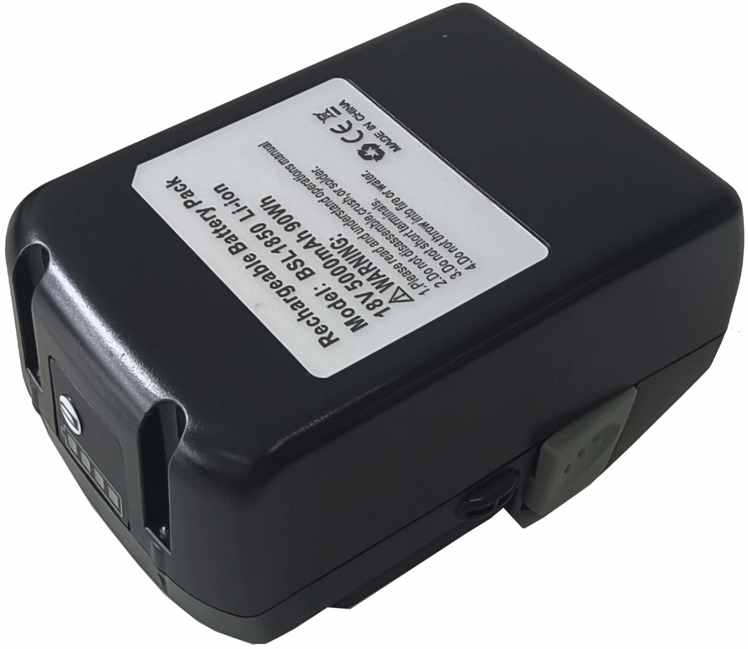 Lot de 2 batteries BSL1850 5,0 A compatibles avec Hitachi 18 V BSL1815 BSL1830 BSL1815X BSL1815S BSL1830C C 18DSL2 C18DSLP4 CR 18DSAL DS 18DSAL 330068 33013 9 330557 39782 DS 18DJ L
