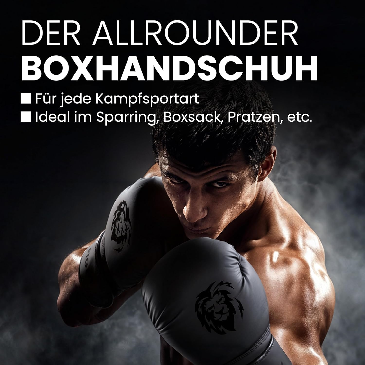 FIGHTR® Starter Set Boxen | Set aus Boxhandschuhe Boxbandagen Mundschutz für Boxen, MMA, Muay Thai & Kickboxen | Größen 8-16 oz, inkl. Tragetasche