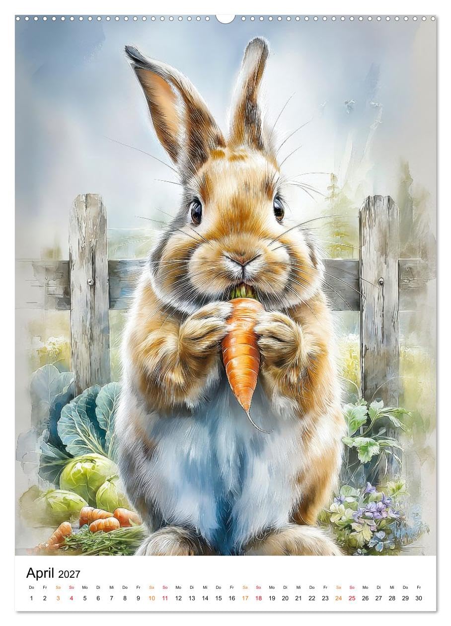 CALVENDO - Bauernhof Tiere (hochwertiger Premium Wandkalender 2027 DIN A2 hoch), Kunstdruck in Hochglanz: Ein Jahr voller Tier- und Landliebe.