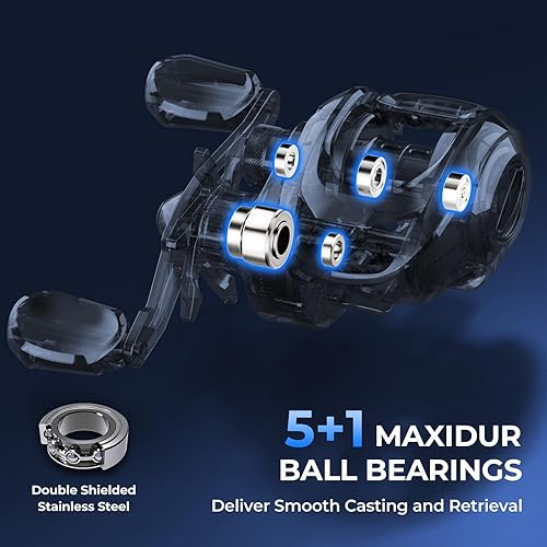 Miniatura 9 de KastKing Centron Lite - Caña de pescar y carrete de viaje, caña plegable de 4/5 piezas con punta doble extra, grafito KastFlex IM6 + sensación