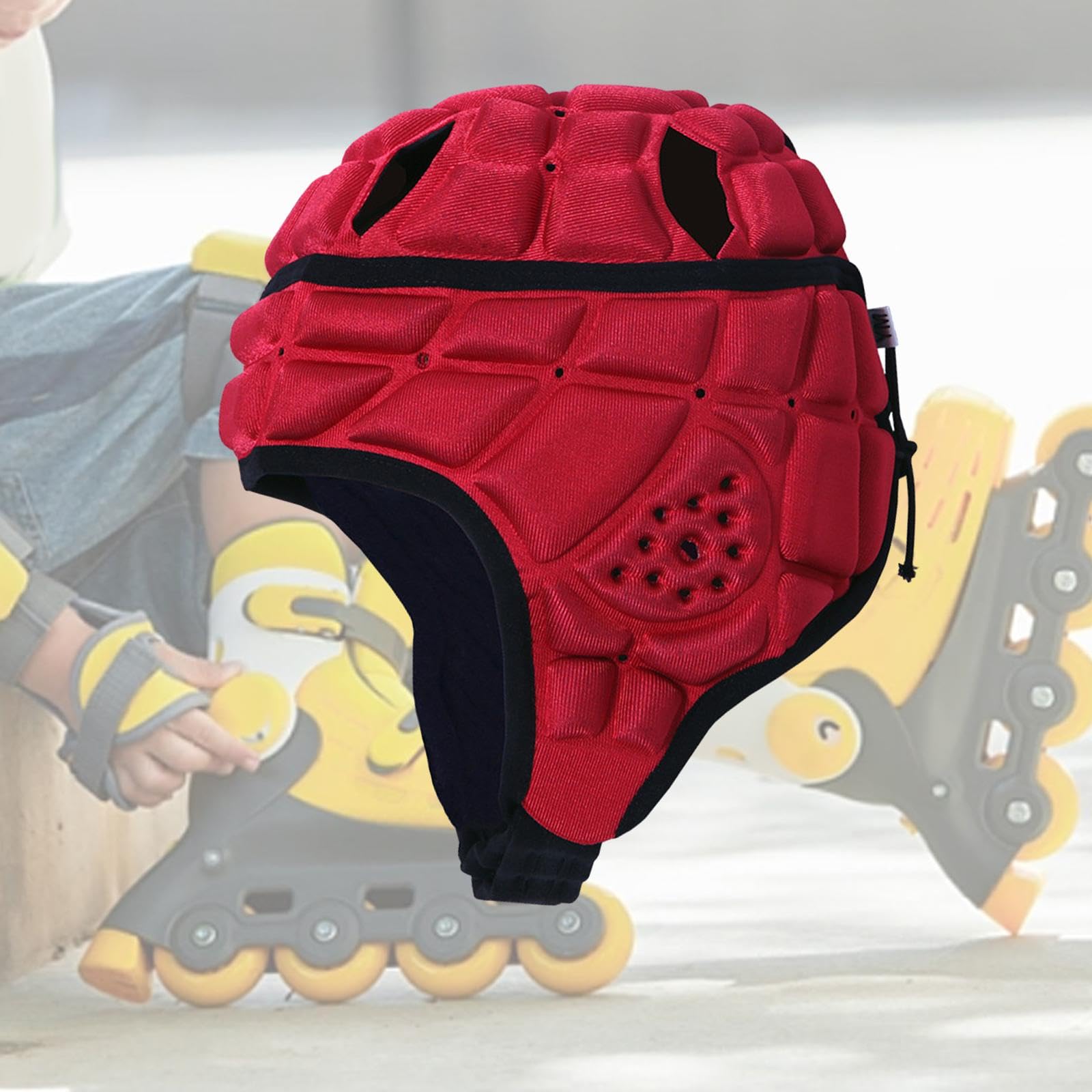 Casque de Rugby pour Enfants, Couvre-Chef de Football, Protection de Tête Souple et Rembourrée, Casque de Sport pour Jeunes Enfants