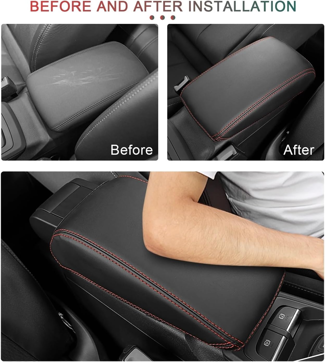 Car Armrest Box Cover Compatible with Q2 2018-2022 Central Control Armrest Storage Box Pad Auto Interior Q2 Accessories