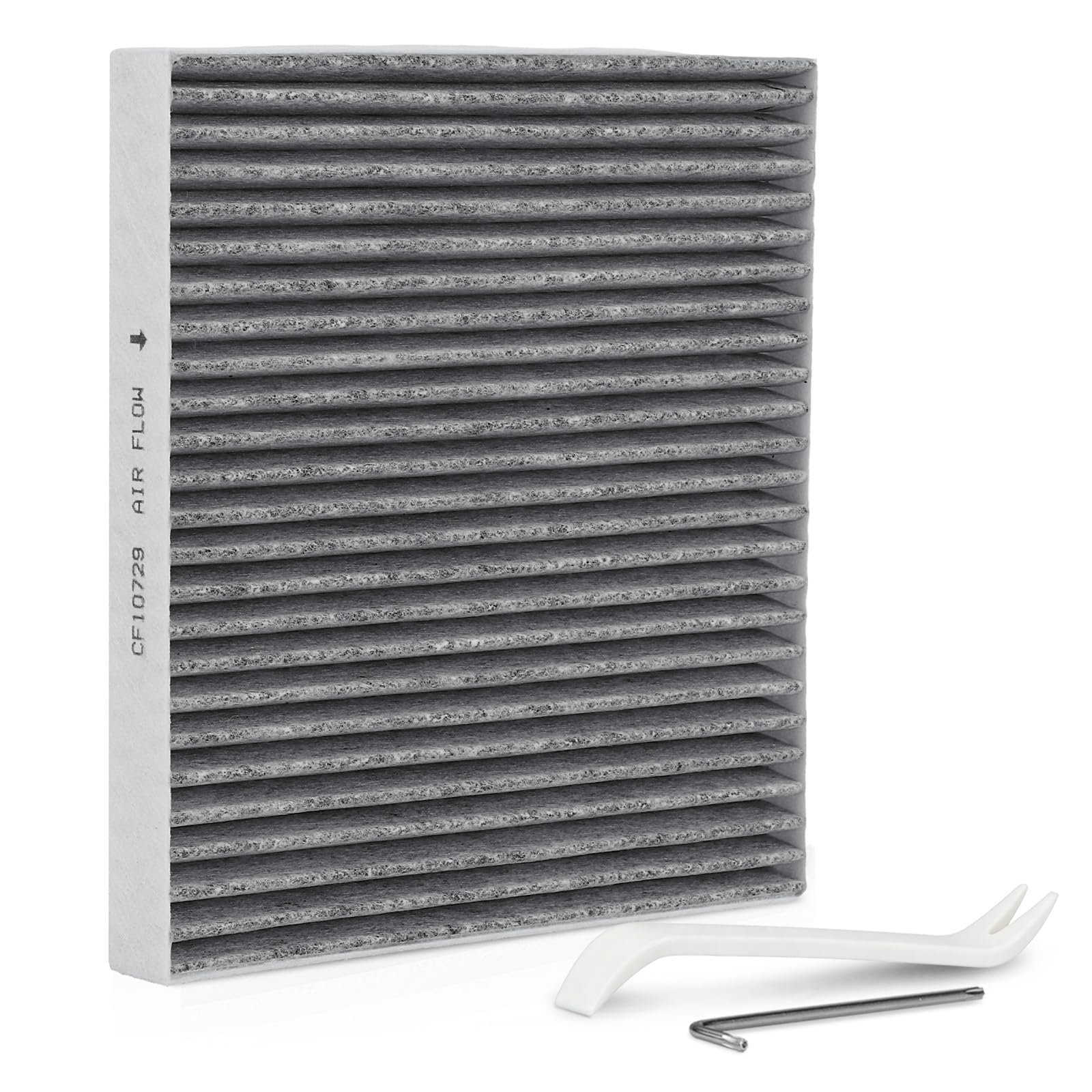 Cabin Air Filter with Activated Carbon Compatible with Chrysler, Dodge, Jeep &amp; Ram Models - 200, Sebring, Caliber, Journey, Compass, Patriot, 1500, 2500, 3500 - Replace# 5058693AA CF10729