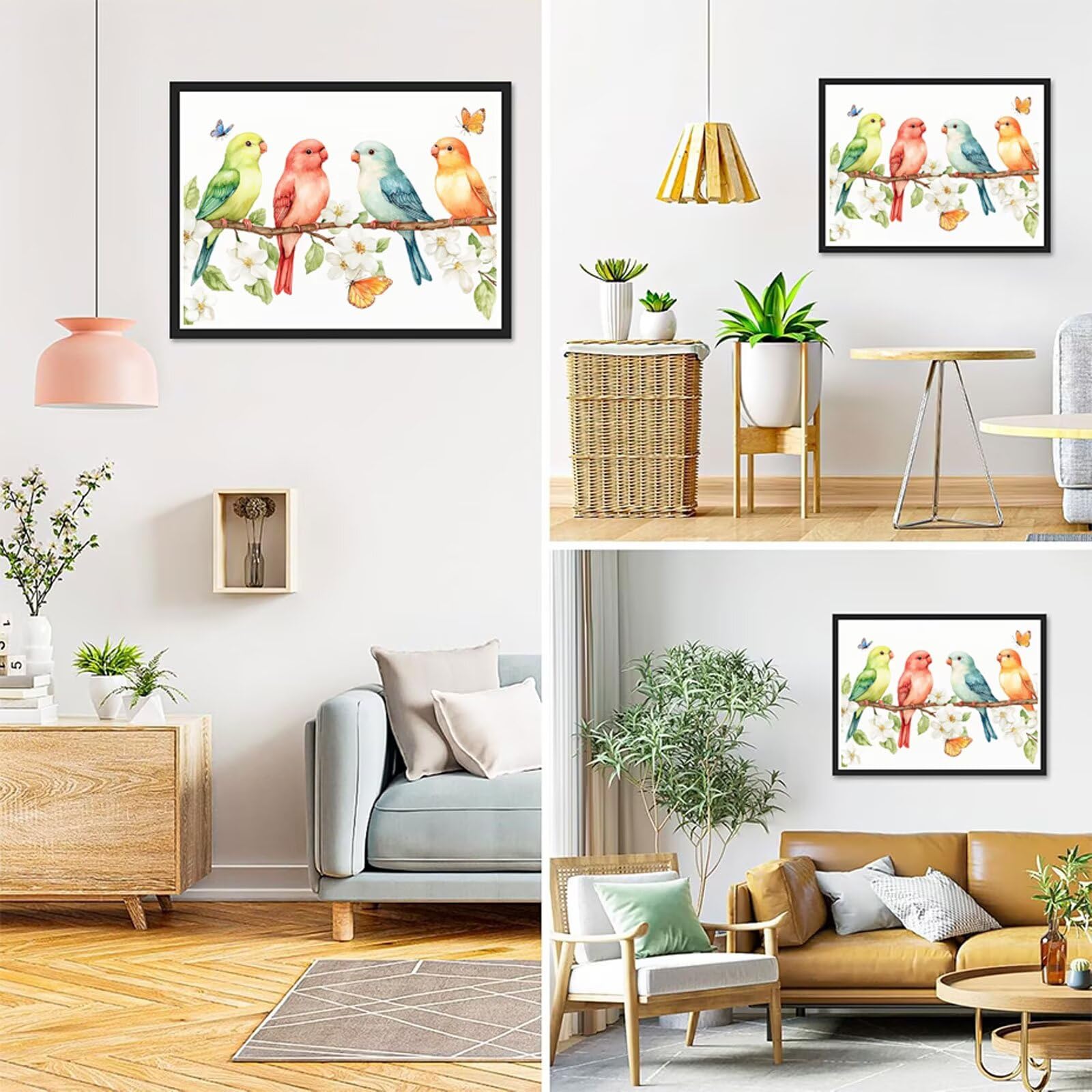 Malarstwo diamentowe 5D, dla dorosłych, papuga, 60 x 80 cm, prostokątne kamienie, kryształowy ścieg krzyżykowy, "zrób to sam", dekoracja ścienna, do majsterkowania, kreatywny zestaw na prezent, n@2287