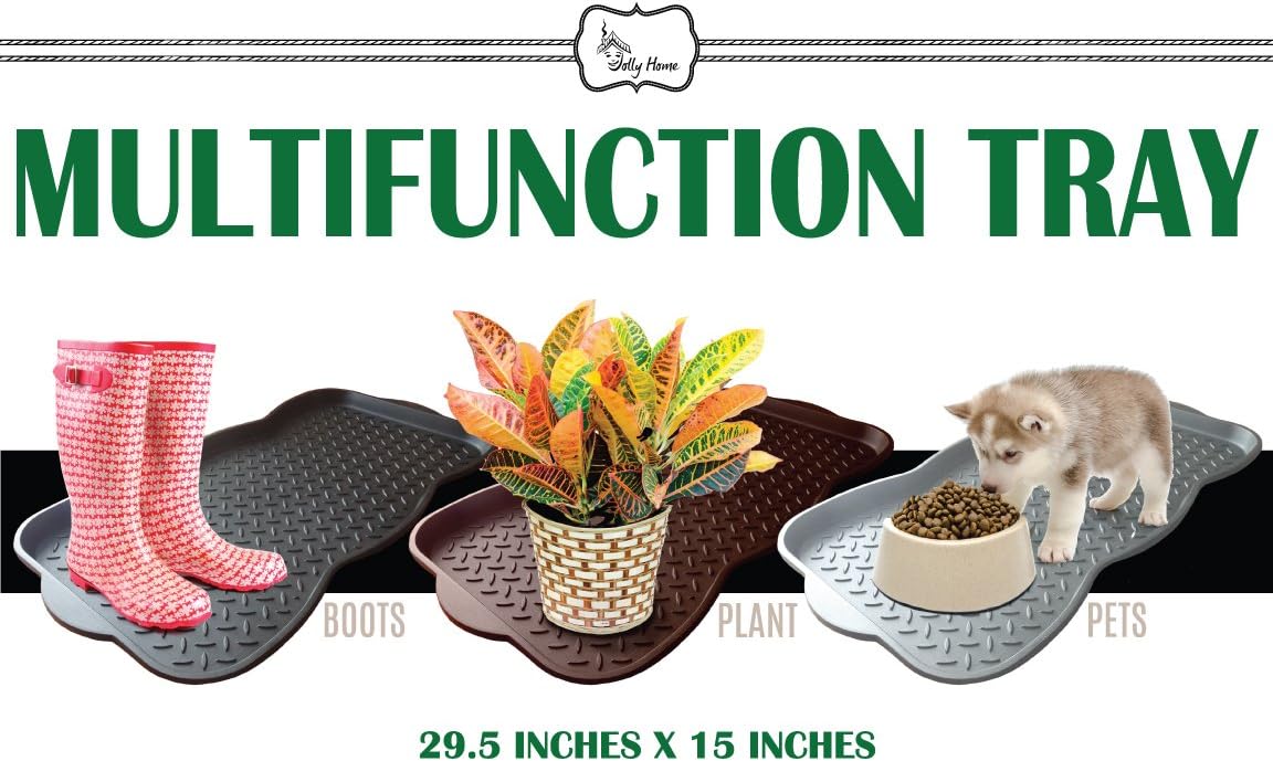 Boot Tray Multifunctional and can be used for Pets also Plants (Black, Large)