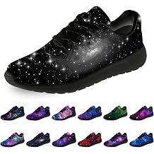 horethy Galaxy Shoes for Women Men Running Shoes Womens Mens Breathable Walking Tennis Sneakers Cosmic Shoes Gifts