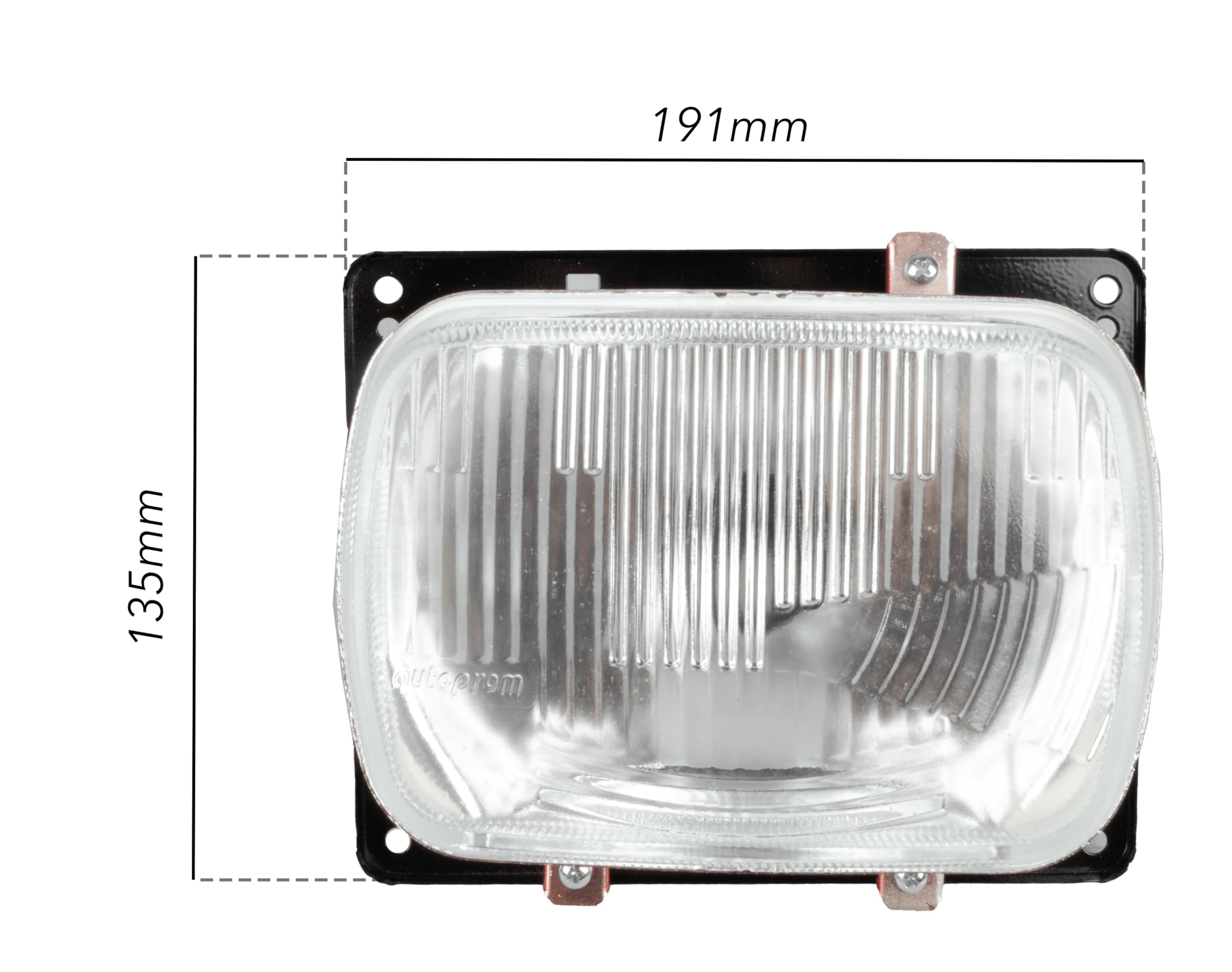 AMA Imel Proiettore alogeno per trattore: Fanale trattore, Adattabile New Holland 5138349, 191x135mm