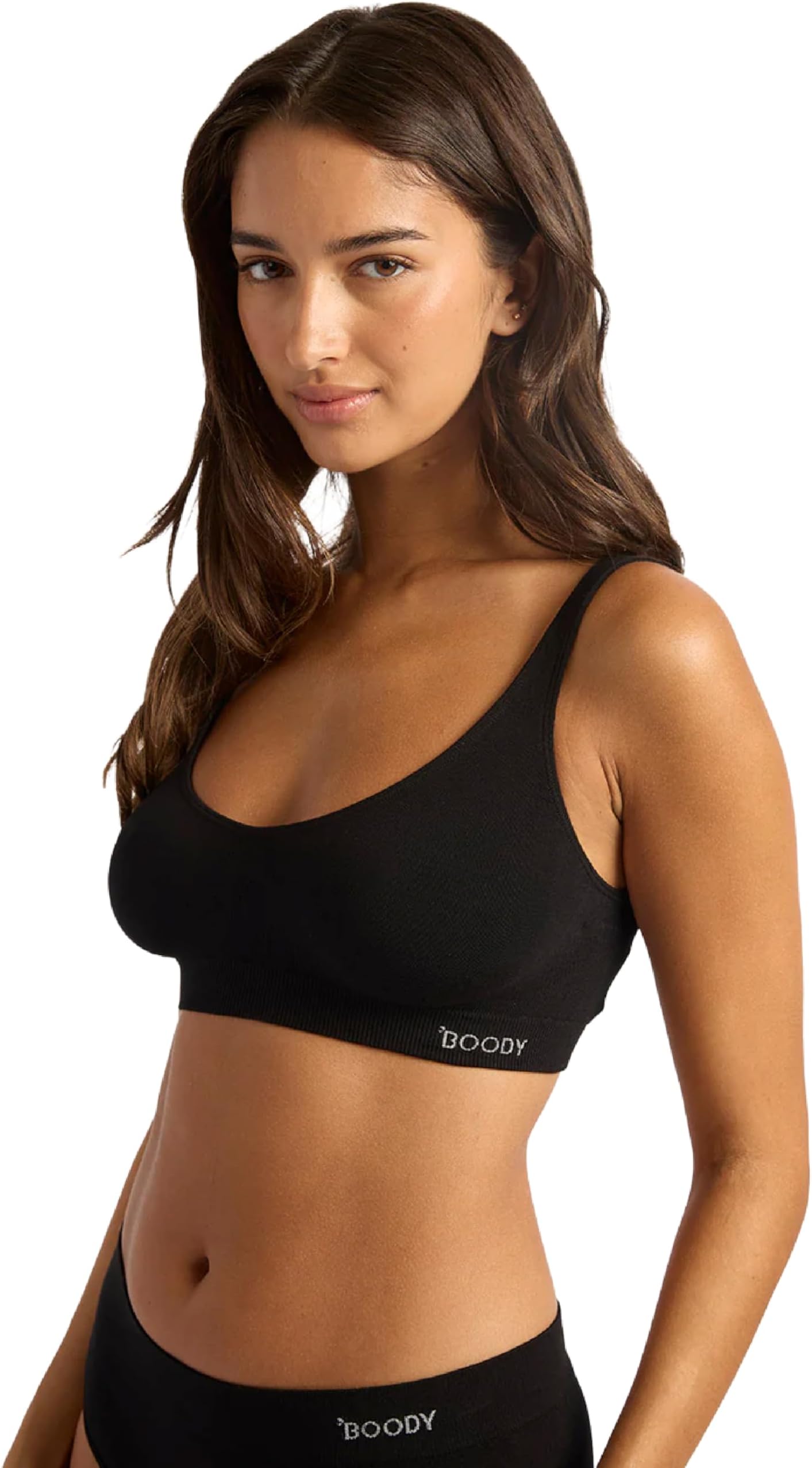 Women’s Seamless Crop Bra | Bras for Women | Seamfree Comfort Bamboo Bralette | Effortless Fit | Non-Adjustable Straps