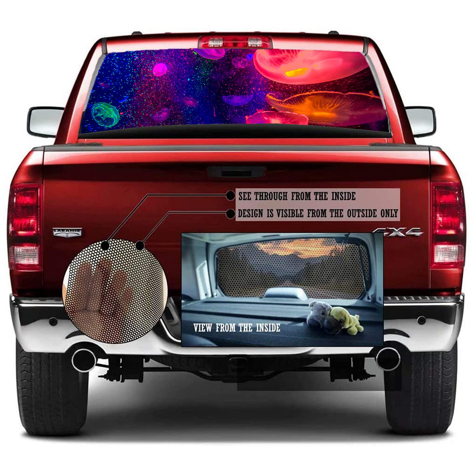 Adesivo for parabrezza posteriore for auto autoadesivo laterale camion decalcomanie grafiche in vinile decalcomanie for auto - 1 pezzo animale tigre cane cavallo aquila decalcomania - decalcomania for