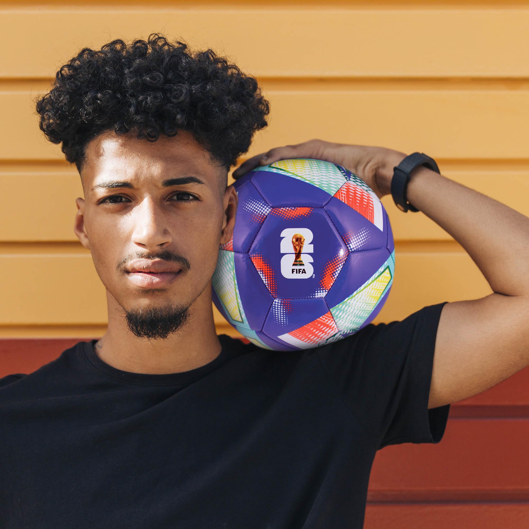 Hy-Pro Officially Licensed FWC26 Size 5 Football - Training Ball with Trophy Design & Host Nations Graphics, Football Gifts for Boys - FIFA World Cup 2026 Design - 4