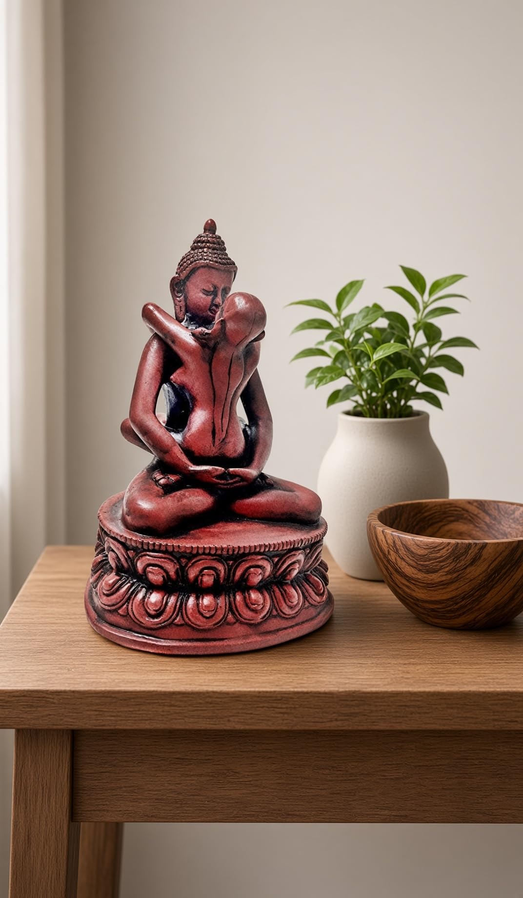 Bellaa 29639 Statue de Bouddha Yab Yum Shakti Embrasse Tantra 15,2 cm de Haut