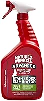 Nature's Miracle Advanced Cat Stain & Odor Eliminator Spray - Enzymatic Formula for Severe Urine, Vomit & Messes, 32 oz