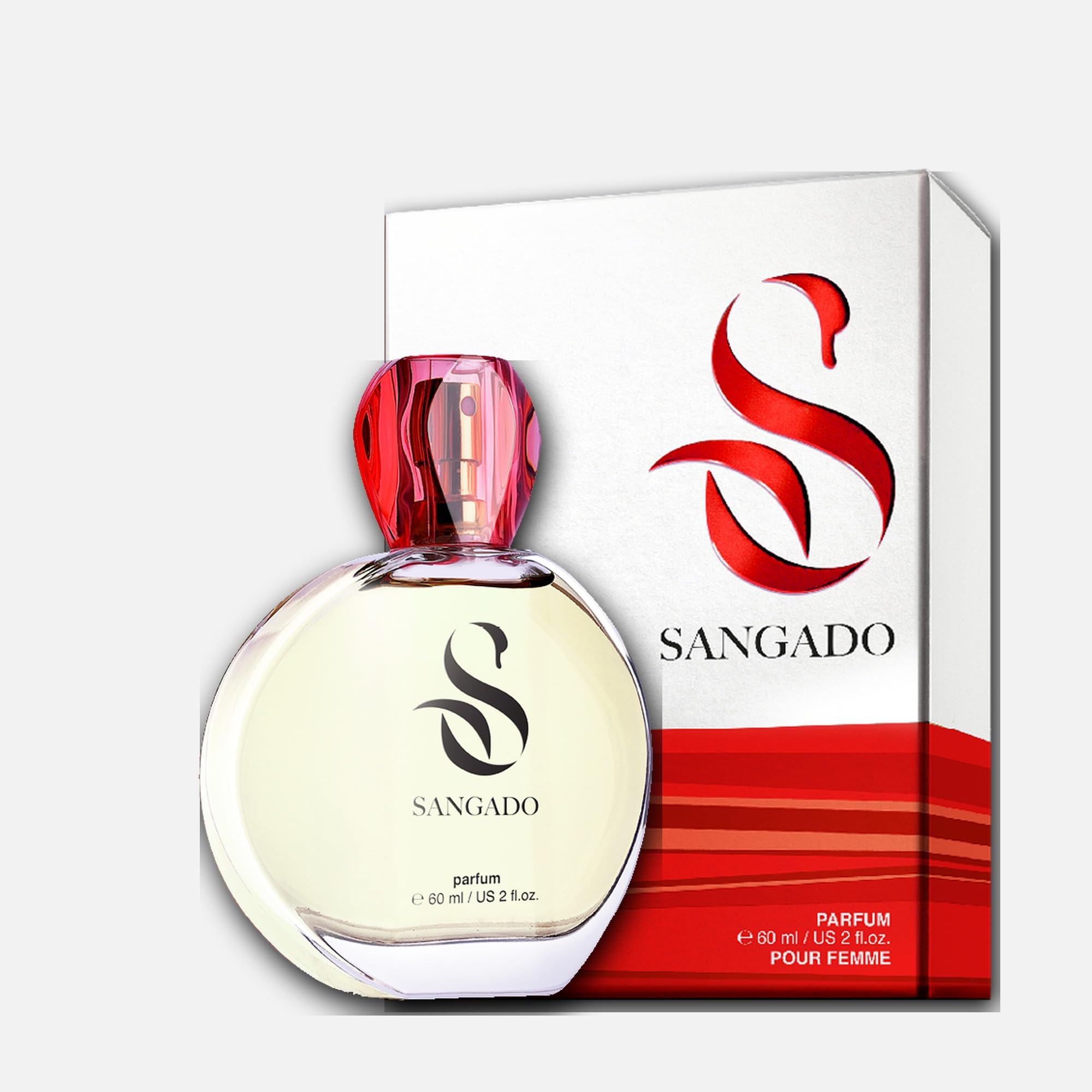 IL SUO NARCISO di SANGADO, Profumo per Donne (parfum), Lunga Durata 8-10 Ore, Fragranza Lussuosa, 60 ml, Codice: 801