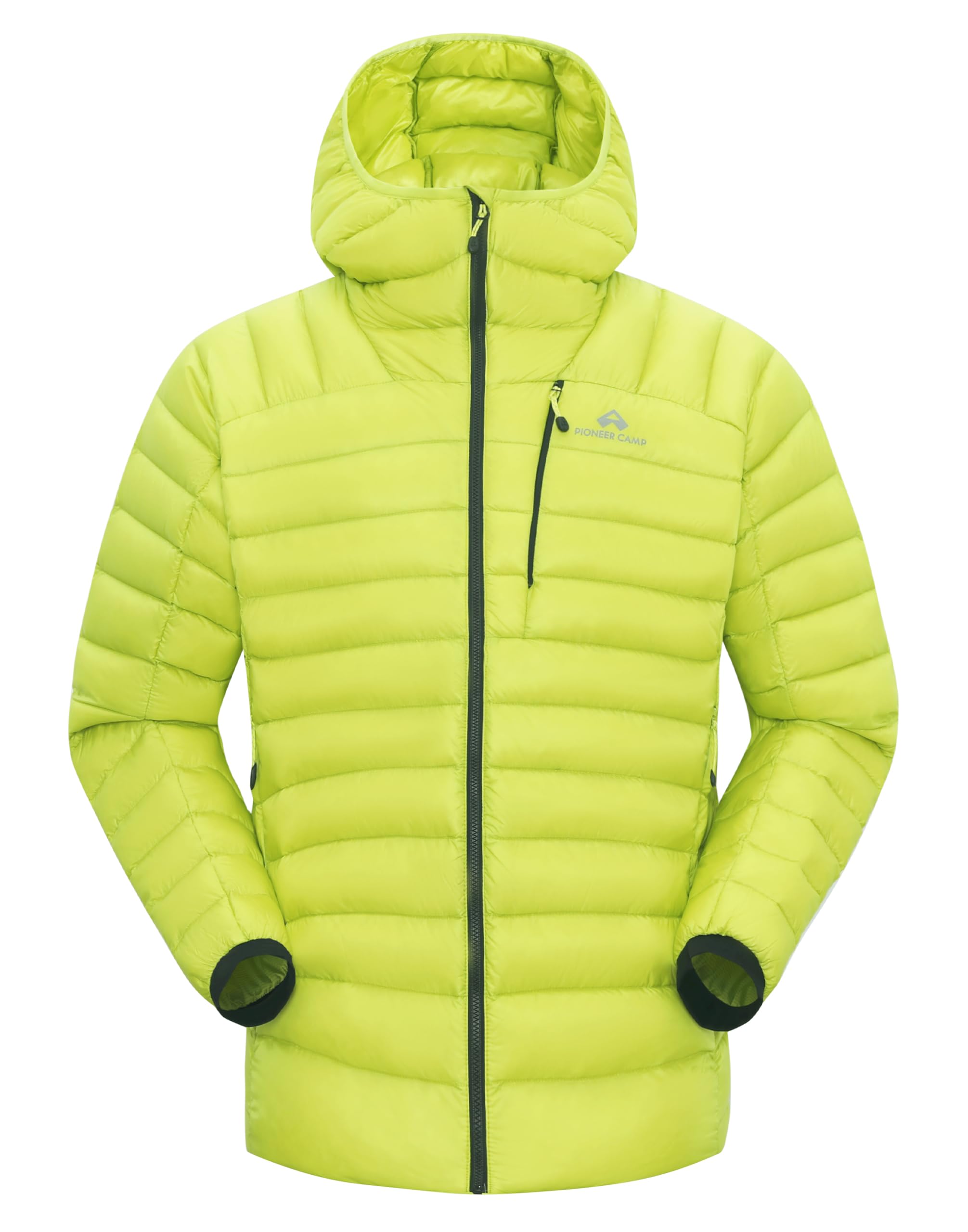 Pioneer Camp Herren Daunenjacke Outdoor 850FP 90% Daunenanteil Wasserdicht Graues K-Futter Leichte Wanderjacke für Bergsteigen Ski Trekking