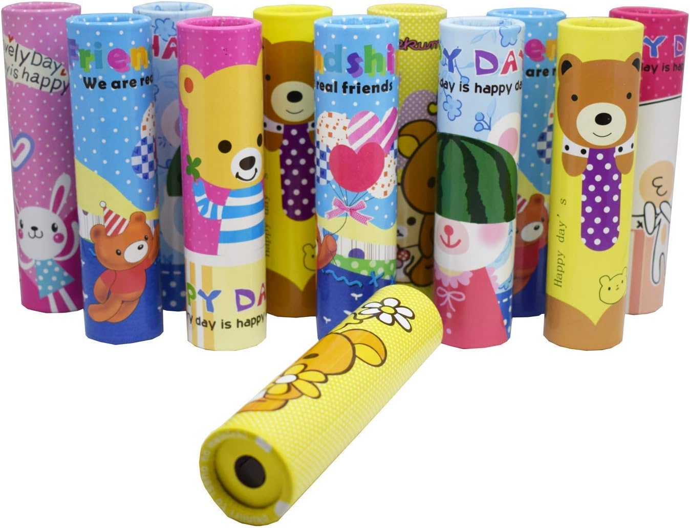 Asera Birthday Return Gifts Kaleidoscope (12 Pcs) Children Educational Fun Magic Science Toy (assorted)