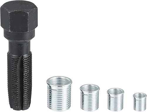 X AUTOHAUX Kit de reenhebrado de culata de motor de 0.551 in, kit de reenhebrador de bujía, herramienta de reparación de roscas de cilindro