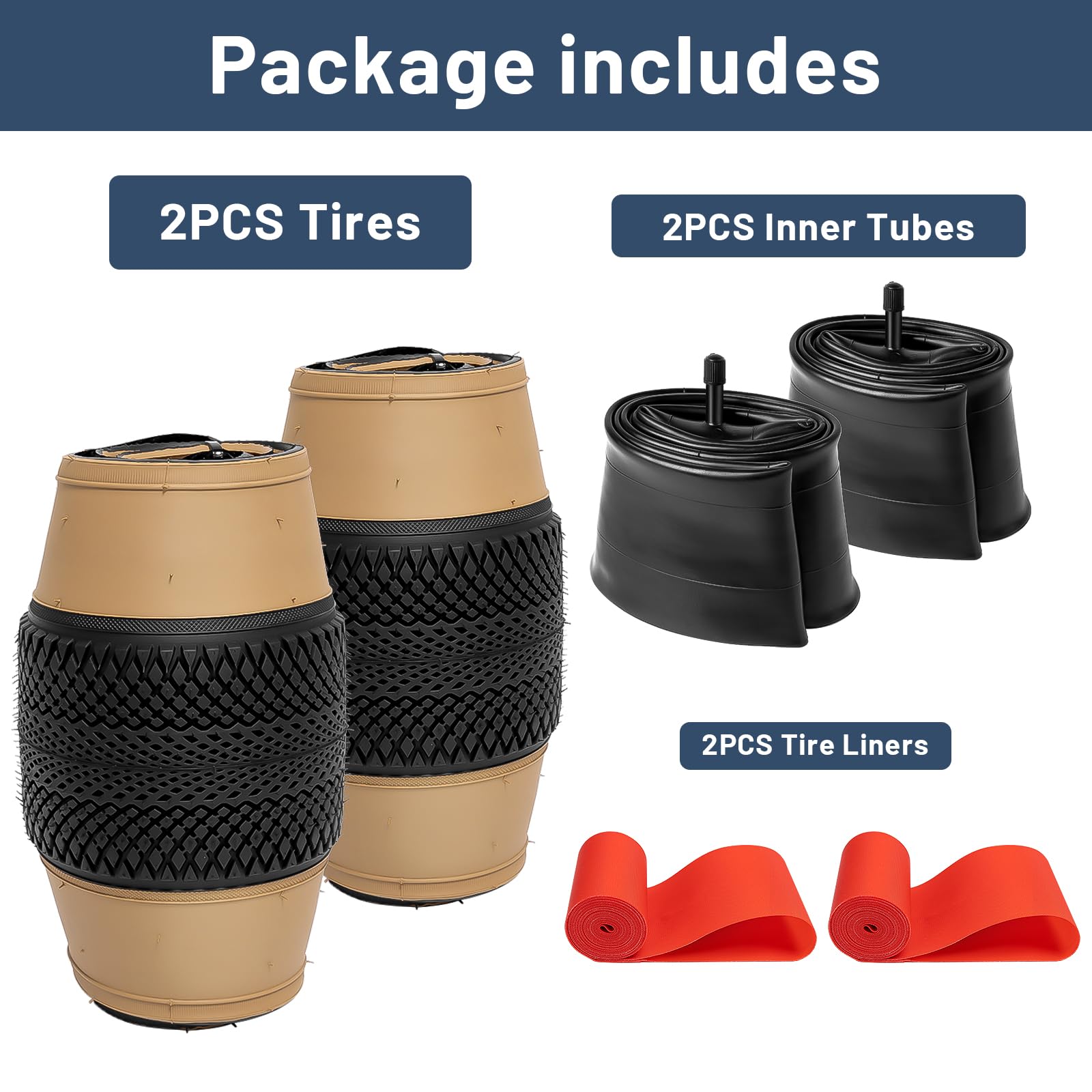 YunSCM Lot De 2 Pneus 20x4.0 + 2 Chambres à Air Pour VAE - Heavy Duty - Valve AV32mm - Pneus Fat Bike
