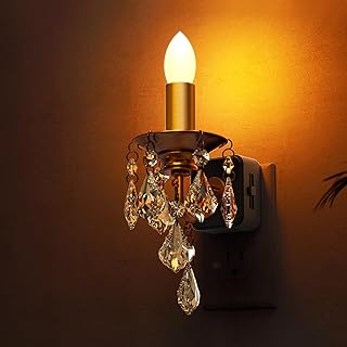 L LOHAS LED Candle Night Light, Night Lights Plug into Wall, LED Candle Night Light with Light Sensor, 0-100LM Dimmable Nightlight, for Dinning Room, Living Room, Bathroom, Hallway