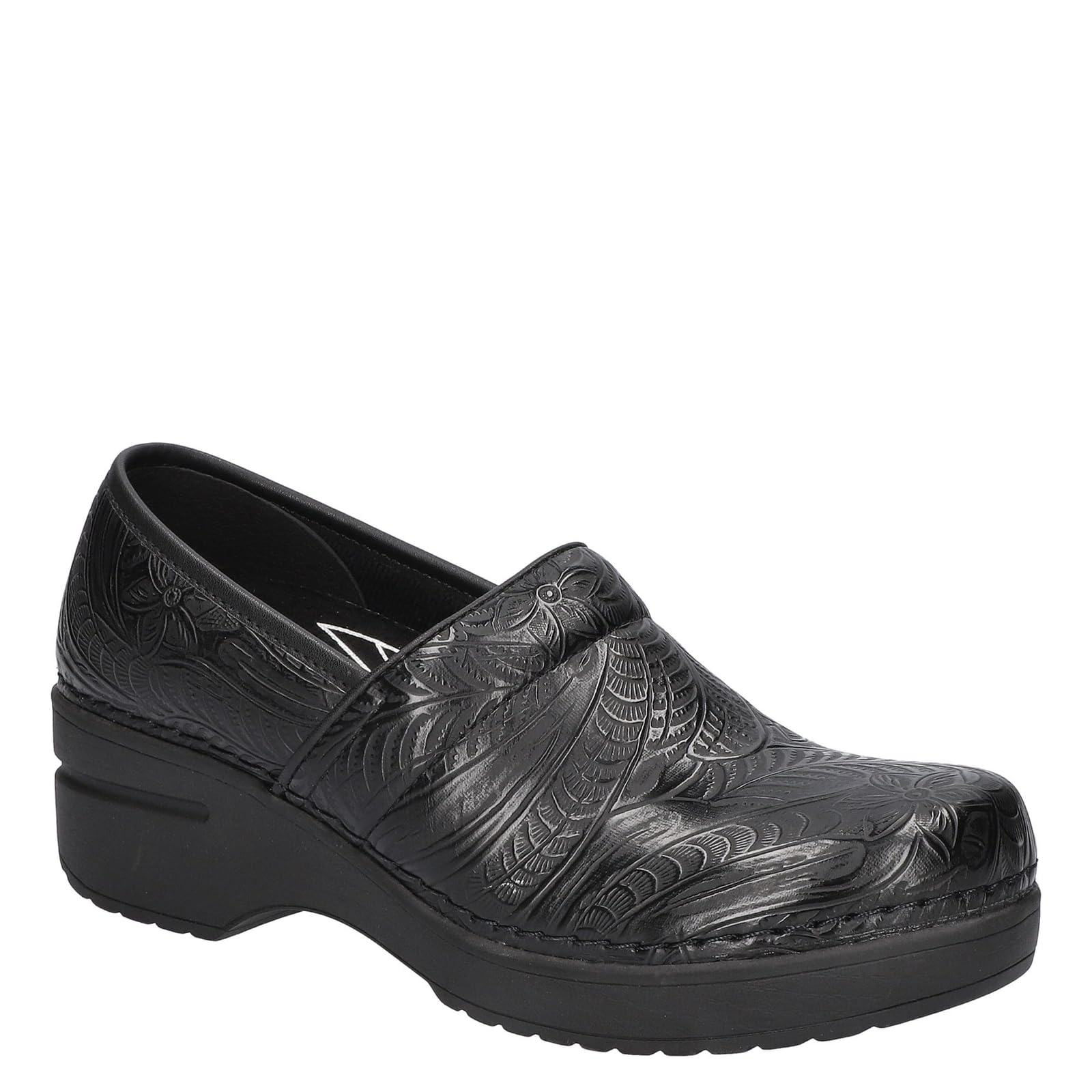 Easy Works by Easy Street Womens Lead by Easy Works Slip Resistant Soft Toe Work Safety Shoes Casual - Black - Size 7.5 W