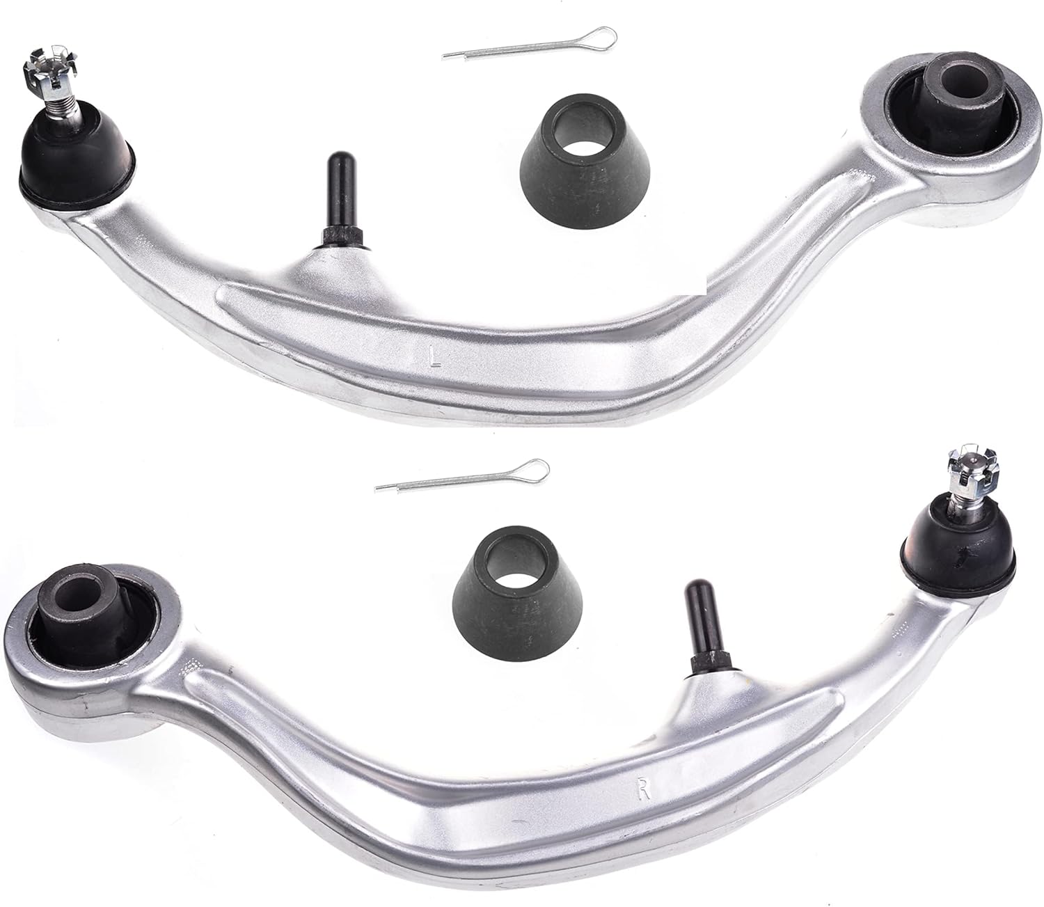 [2pcs] Front Lower Rearward Control Arm and Ball Joint Assembly Compatible With Infiniti G35 [RWD 2-DOOR Coupe] Nissan 350Z Driver Passenger Side Left Right Suspension K621340 K621341