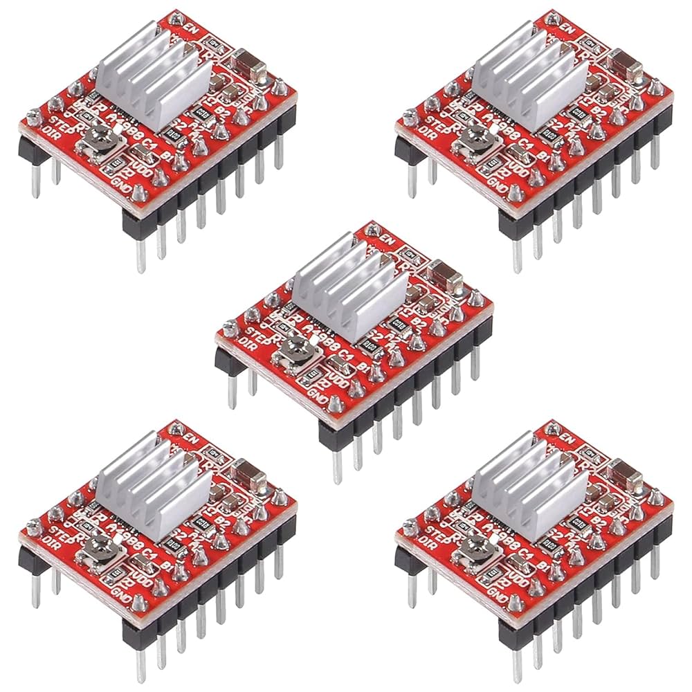Amazon.co.jp: RUIZHI A4988 5個 RepRap ステッピング モータ