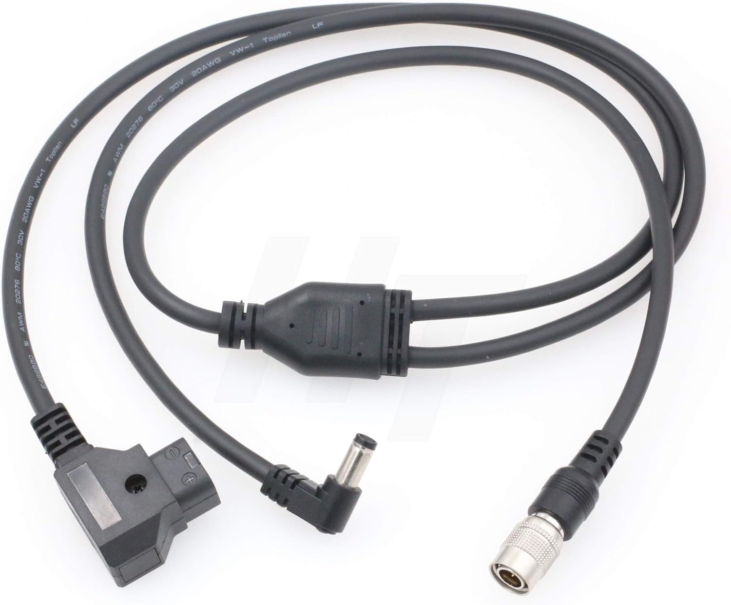 Power Splitter Cable Hirose 4 Pin for Sound Devices 688 MixPreII Zoom F8 Zaxcom QRX100 Mixer Recorder Receiver, Male to 2x Hirose 4 Pin Male 3.3ft