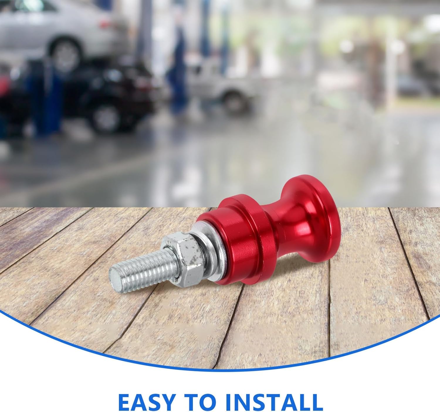 Steel Bolt Winch Hook Alignment Stand M10 Red Half-Linked Winch Hook Mount for Off-Road Towing