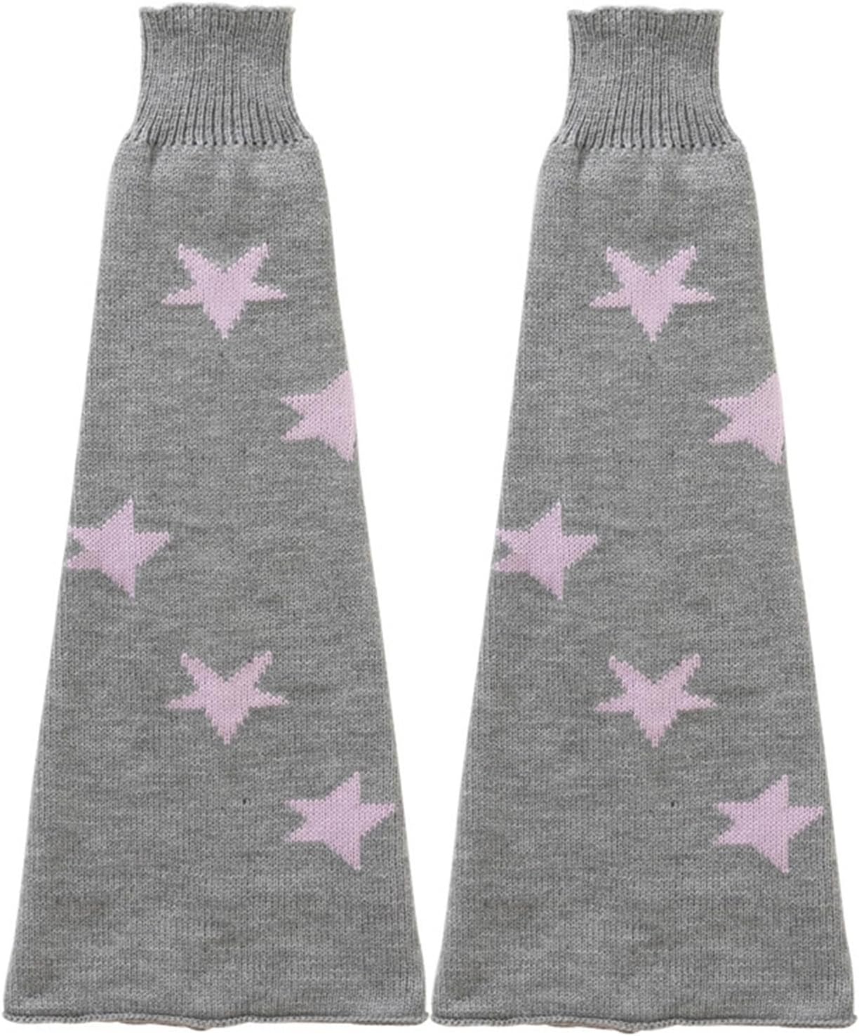 WODECASA Women's Leg Warmers Striped Star Pattern Knitted Y2k Punk Japanese Kawaii Streetwear Harajuku Knee High Leg Socks - Image 6