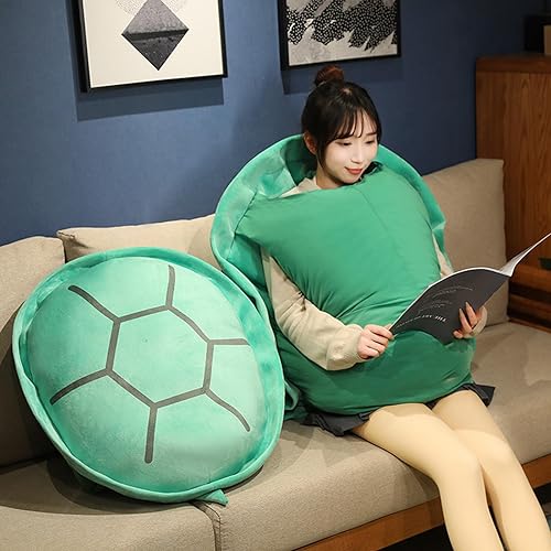 Miniatura 6 de Almohadas de concha de tortuga portátil, disfraz de animal de peluche, divertido disfraz, almohada de tortuga gigante, regalo creativo para niños y