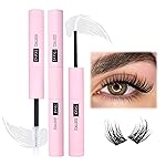 Mavphnee Lash Bond and Seal Clear Strong Hold Eyelash Adhesive Quick Drying Cluster Lash Glue 72Hours Long Lasting 2 in 1 Eyelashes Glue for DIY Lash Extensions Waterproof Cluster Glue