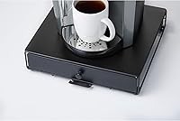 Vista 9 de Nifty Rolling Coffee Pod Drawer – Black Finish, Compatible with K-Cups, 36 Pod Pack Holder, Compact Under Coffee Pot Storage Drawer, Slim Home