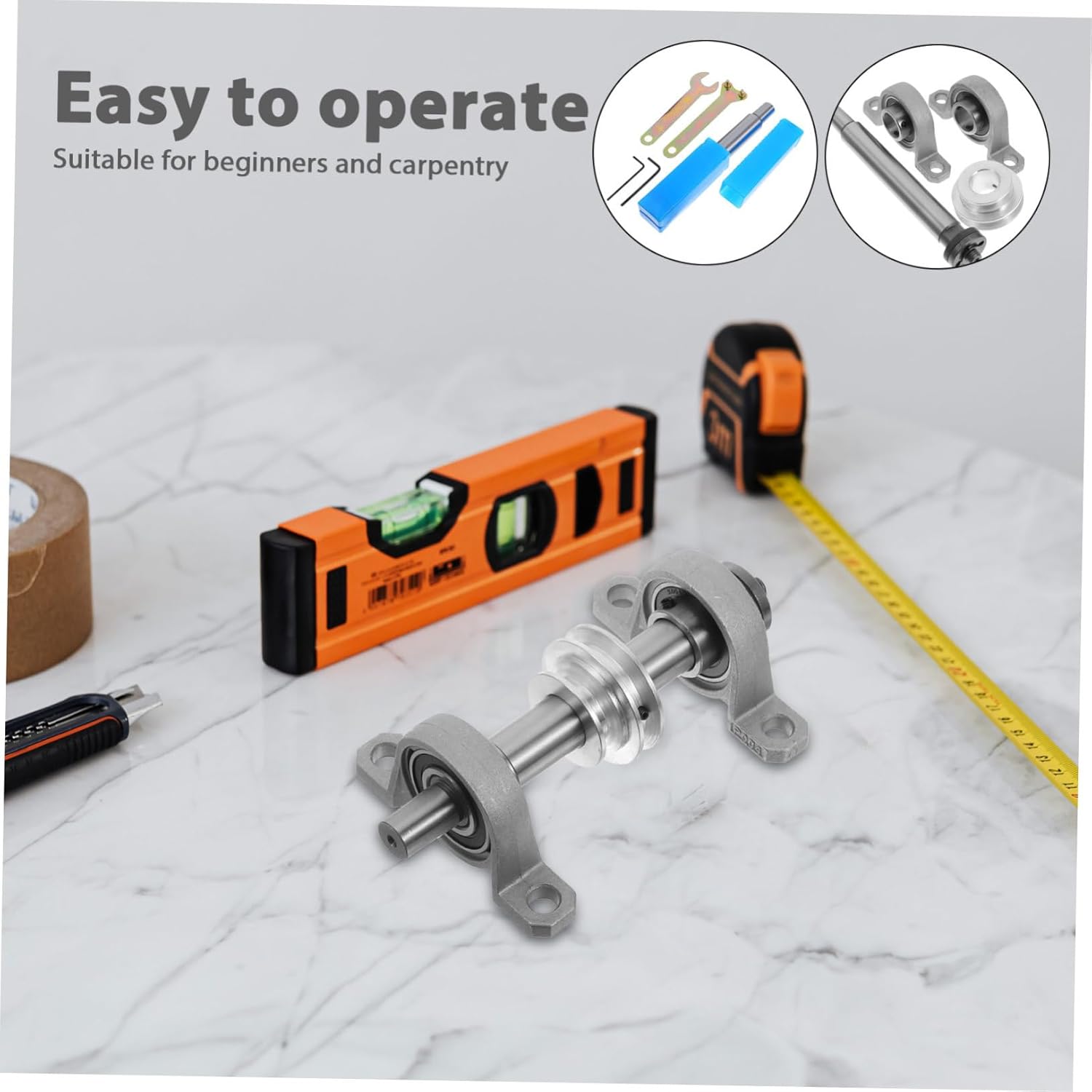 Luxshiny 台鋸主軸座 高速精密切断対応 軽量 設計 携帯便利 木工旋盤用 軸受アセンブリ 効率的な切削性能で初心者からプロま