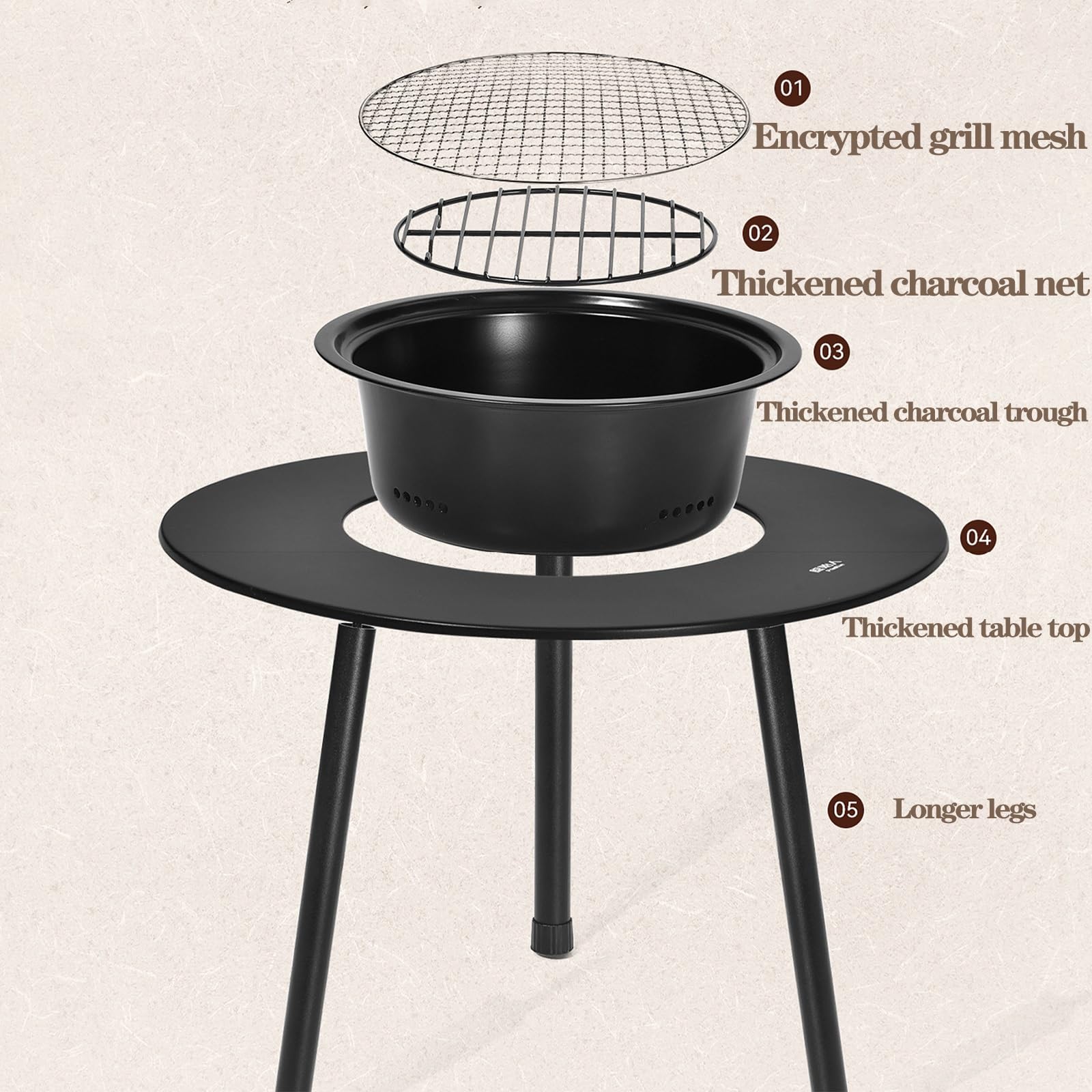 Griglia Portatile, Mini Grill Portatile(Style1)