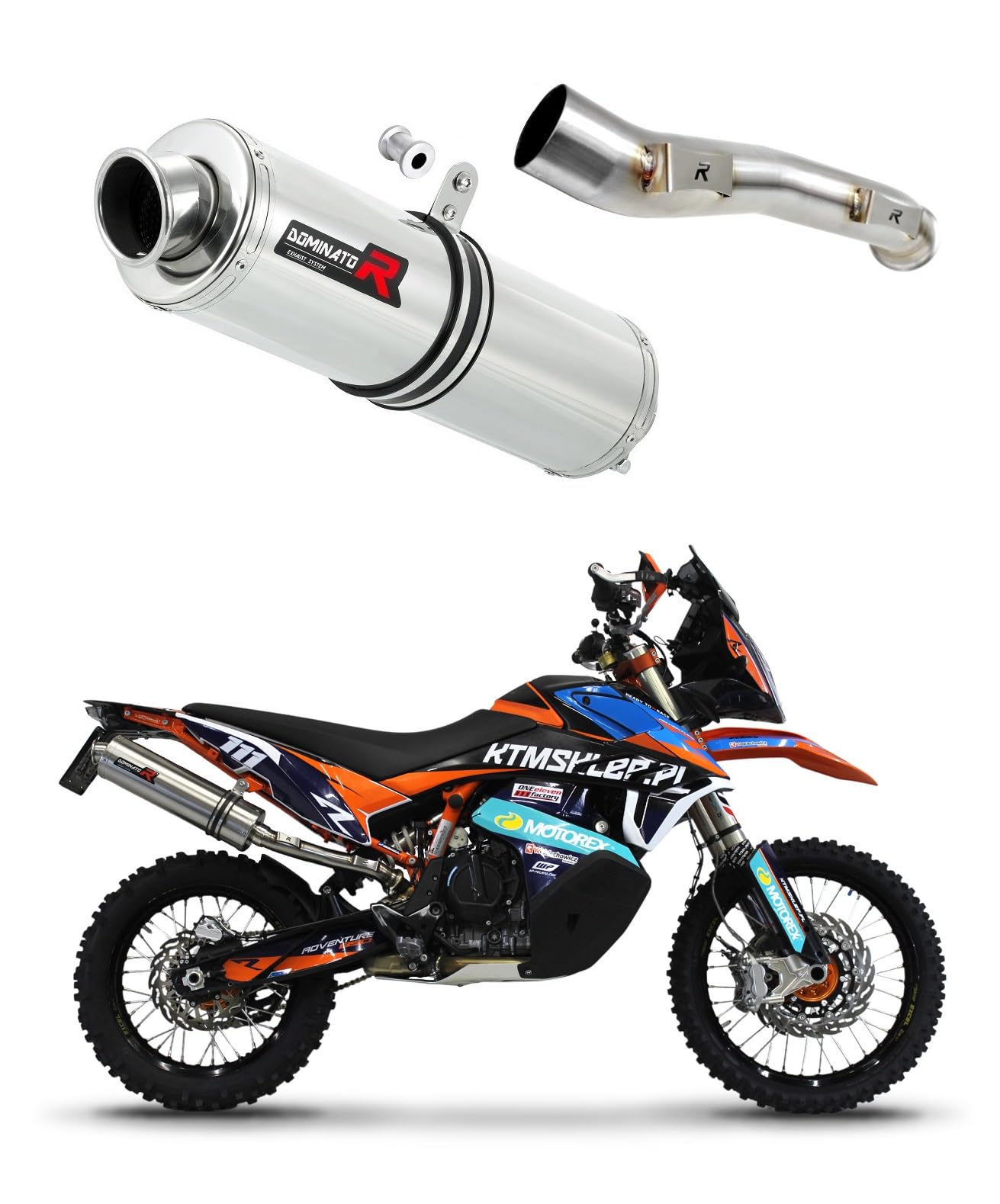 DOMINATOR Silenciador Escape ST compatible con 890 Adventure 2021-2023