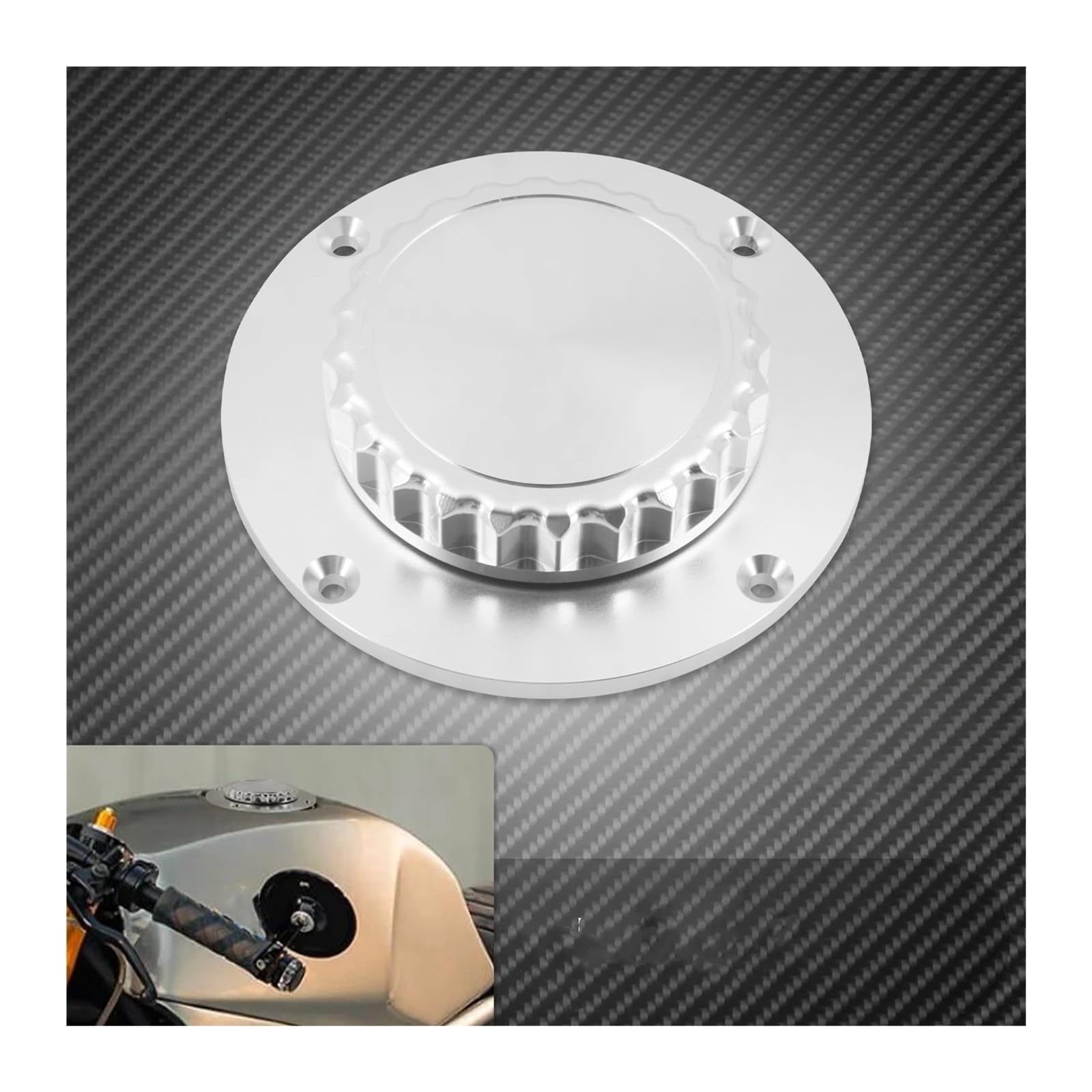 Tappo Serbatoio Carburante Moto Olio Benzina per Serie K per K75 per K100 per K1100 Carburante Moto(Gas cap B)