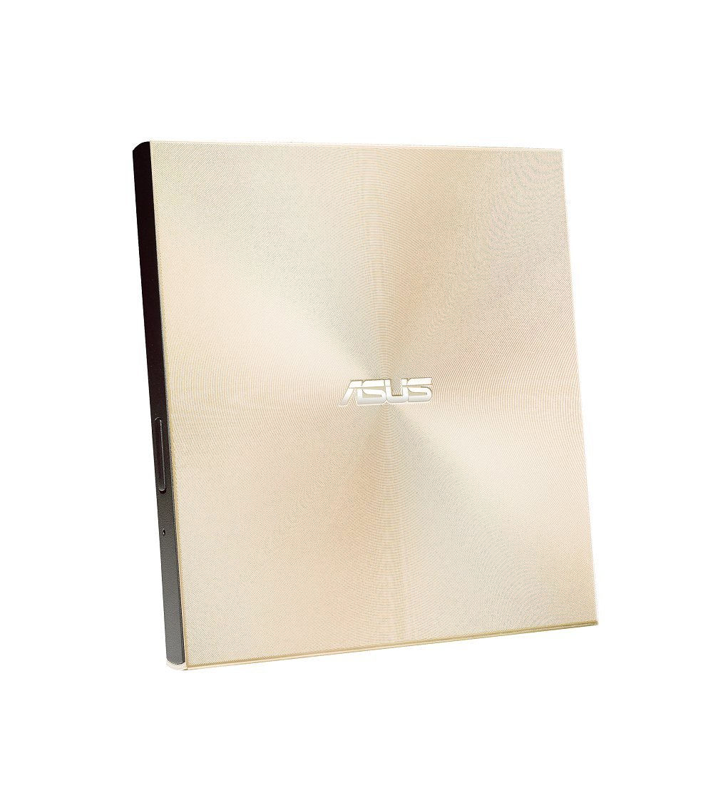 ASUS ZenDrive U9M Or (SDRW-08U9M-U) – Graveur DVD x8 ultra-compact, M-Disc supporté pour un stockage assuré pendant 1000 ans, compatible avec USB 3.0 Type-C & Type-A pour Windows & Mac OS