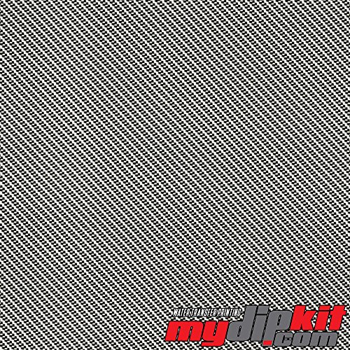 Hydrographic Film - Water Transfer Printing - Hydro Dipping - Black and Clear Diagonal Carbon Fiber - CF-18-21