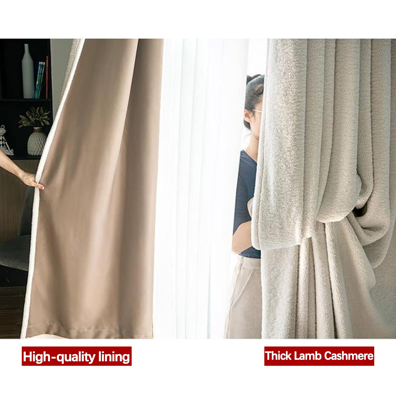 Cortinas opacas con aislamiento térmico, reducción de ruido, ahorro de energía, anillo de bloqueo, cortina de aislamiento térmico para dormitorio y sala de estar, 2 paneles de cortina de privacidad, decoración Cortinas opacas con aislamiento térmico, reducción de ruido, ahorro de energía, anillo de bloqueo, cortina de aislamiento térmico para dormitorio y sala de estar, 2 paneles de cortina de privacidad, decoración