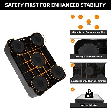 Adjustable Step Stool for Adults, Noctilucent Bed Step Stools, 250KG Capacity Anti Slip Step Platform Indoor and Outdoor for Seniors, Wide Step Stools Elderly Assistance for Kitchen, Bathroom, Bedside