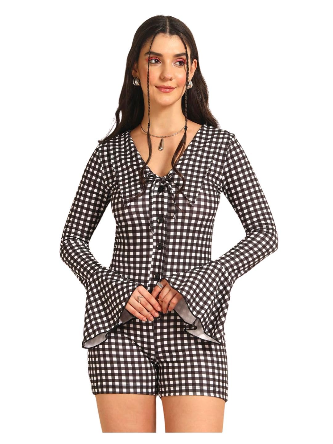 tandul Women'sMulticolor Cotton Blend Jumpsuit - Full SleeveWith Pull On Jumpsuit For Women - Soft & Breathable & Comfortable Outfits for Office, Casual, Festive & Party (11502)-picture-24