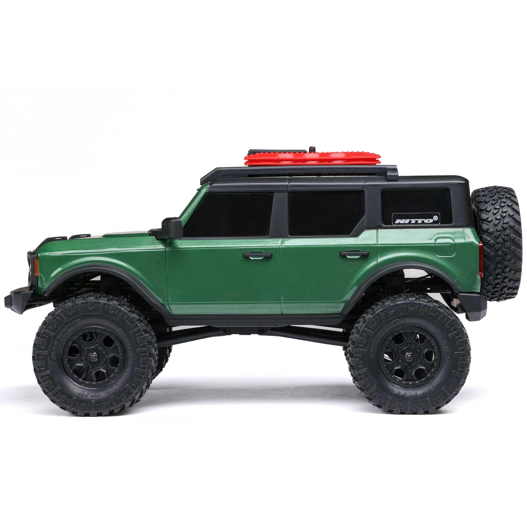 Axial SCX24 Ford Bronco 4X4 Ready to Run RC Rock Crawler, scala 1:24, motore a spazzole, fuoristrada telecomandato, coppia extra lunga, con batteria e caricatore, verde
