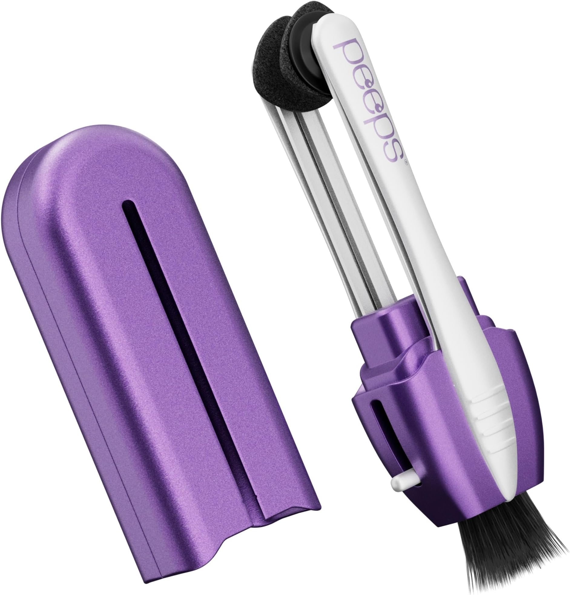 Peeps Glasses Cleaner - for Eyeglasses, Reading Glasses, and More - Lens Cleaner with Carbon Microfiber Tech-Soft Touch Lavender-1 Count (Pack of 1)