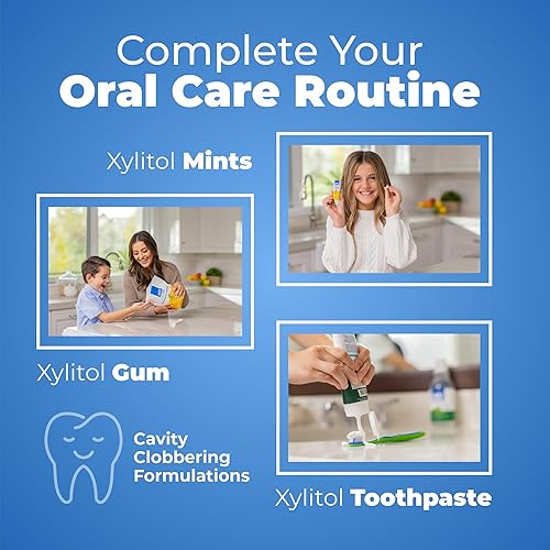 Miniatura 8 de Epic Pasta de dientes con xilitol, sin azúcar y sin aspartamo, endulzada con xilitol para limpiar los dientes y la salud de las encías (menta verde,