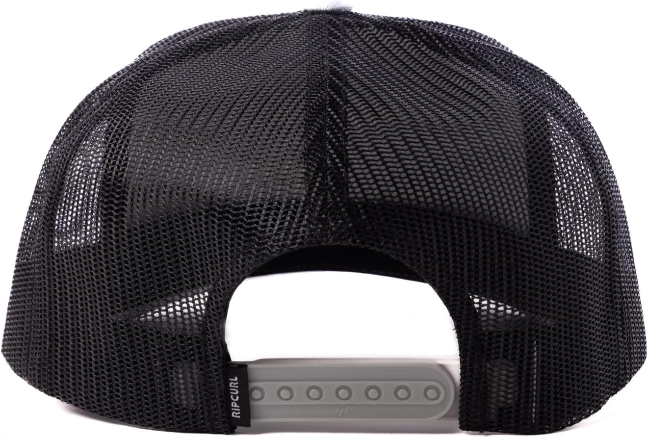 Rip Curl Mens Curve Peak, Structured Trucker Hat, Mesh Snapback Baseball Cap for Men, Adjustable - Image 3
