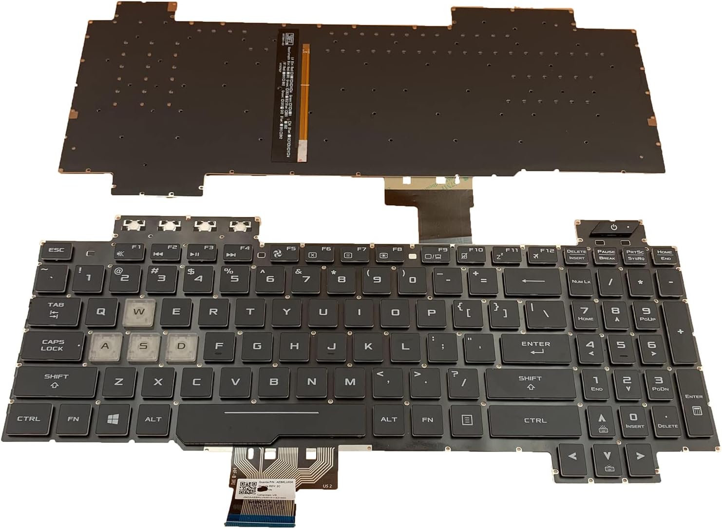 Laptop Replacement US Layout RGB Backlight Keyboard for Asus TUF Gaming FX505 FX505DD FX505DV FX505DU FX505DY FX505GD FX505GE FX505GM FX505GT TUF705DD TUF705DT TUF705DUFX86 Serie image 3