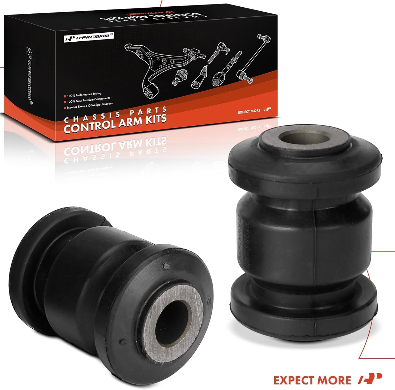 A-Premium 2 x Front Rearward Control Arm Bushing Kit, Compatible with Honda CR-V 2007 2008 2009 2010 2011
