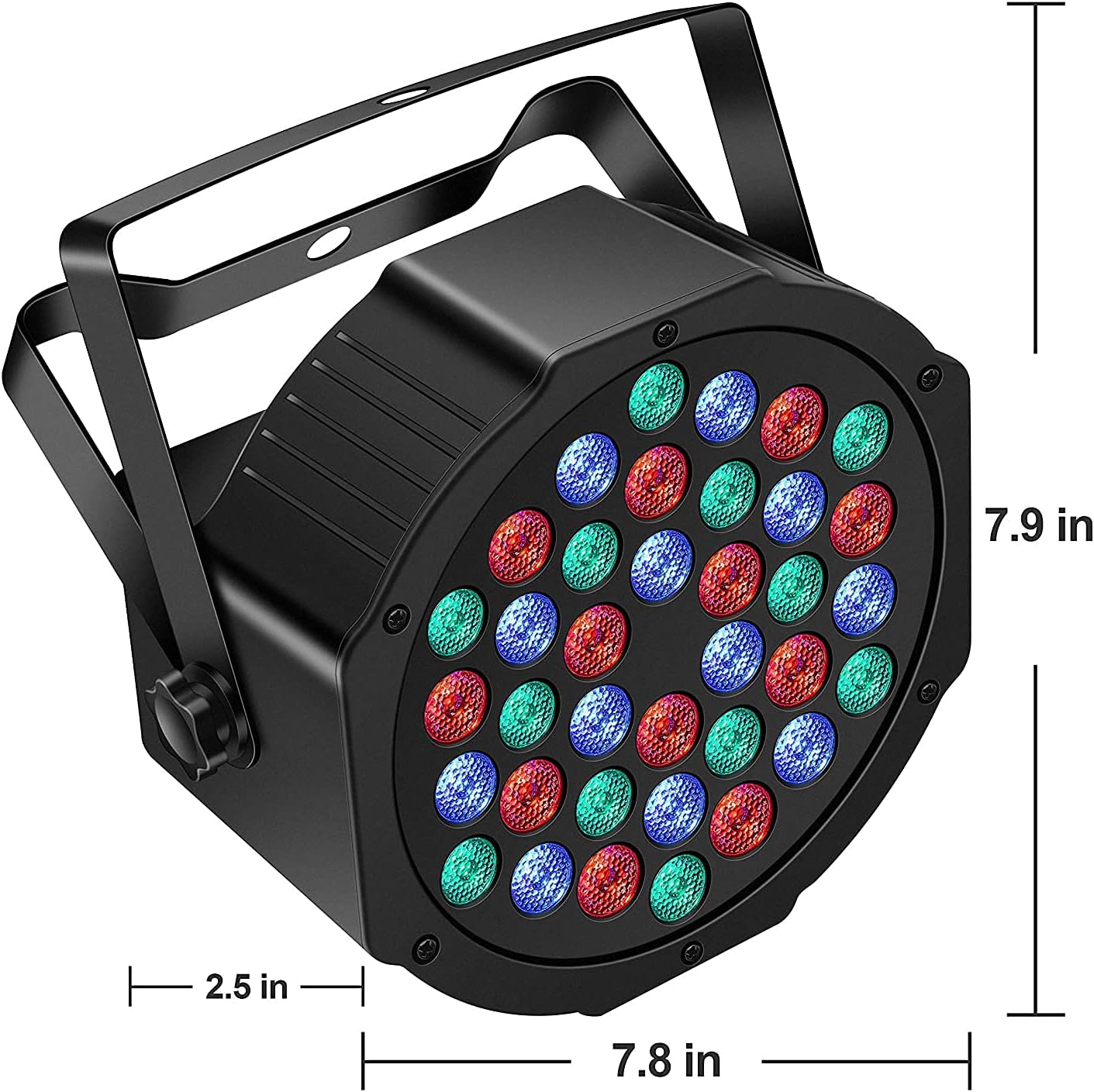 Rechargeable Stage Par Lights U`King RGB 36 LED Battery Powered Par Wireless Uplights with DMX and Remote Control Uplighting Light for DJ Disco Events Wedding Birthday Party Indoor Live Show Bar